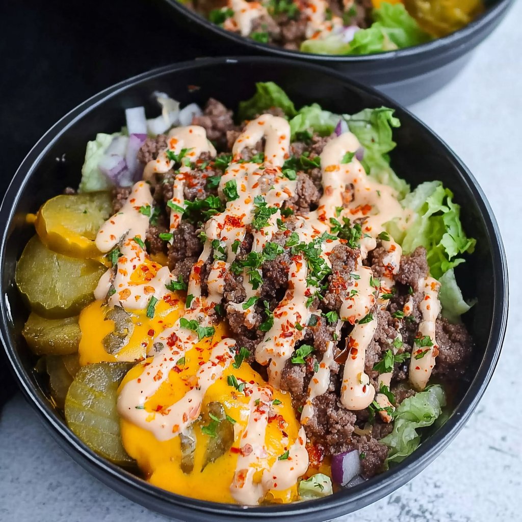 Big Mac Bowl Recipe (Keto, High Protein)