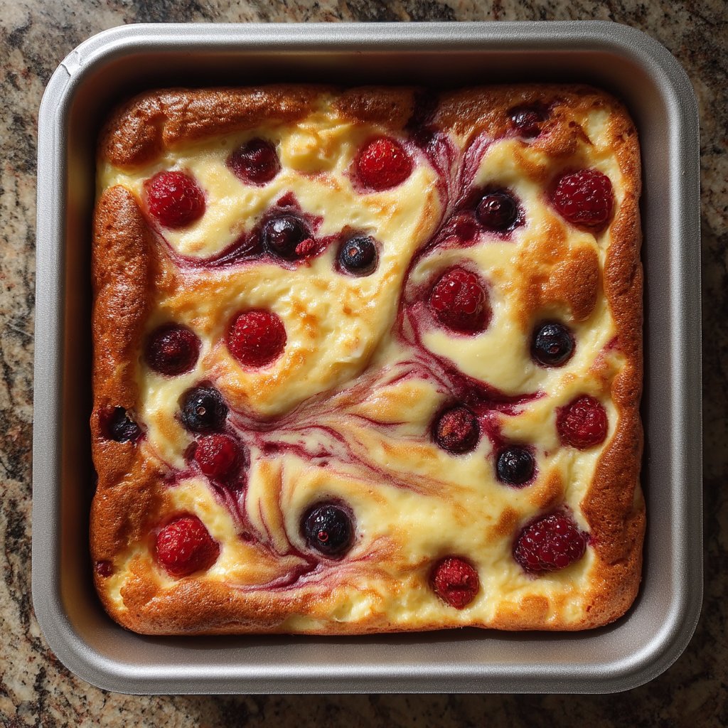 Vanilla Ricotta Sheet Pan Pancakes with Berry Swirl 2 Vanilla Ricotta Sheet Pan Pancakes with Berry Swirl