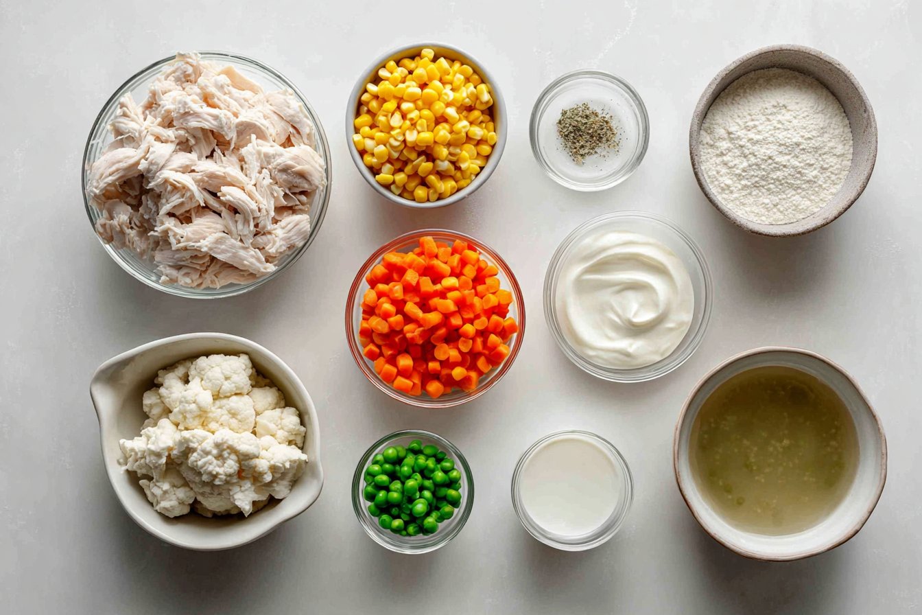 High Protein Chicken Pot Pie