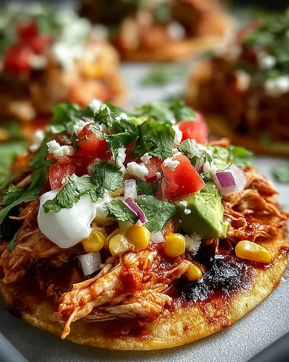 Crispy Rotisserie Chicken Tostadas