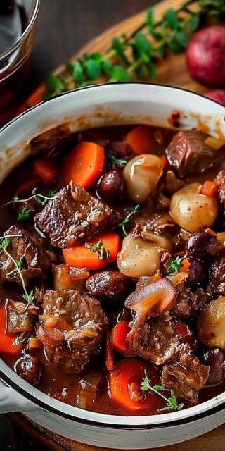Boeuf Bourguignon au Cookeo