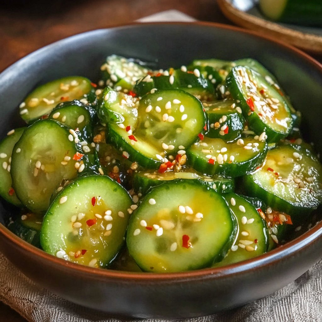 Simple Asian Cucumber Salad