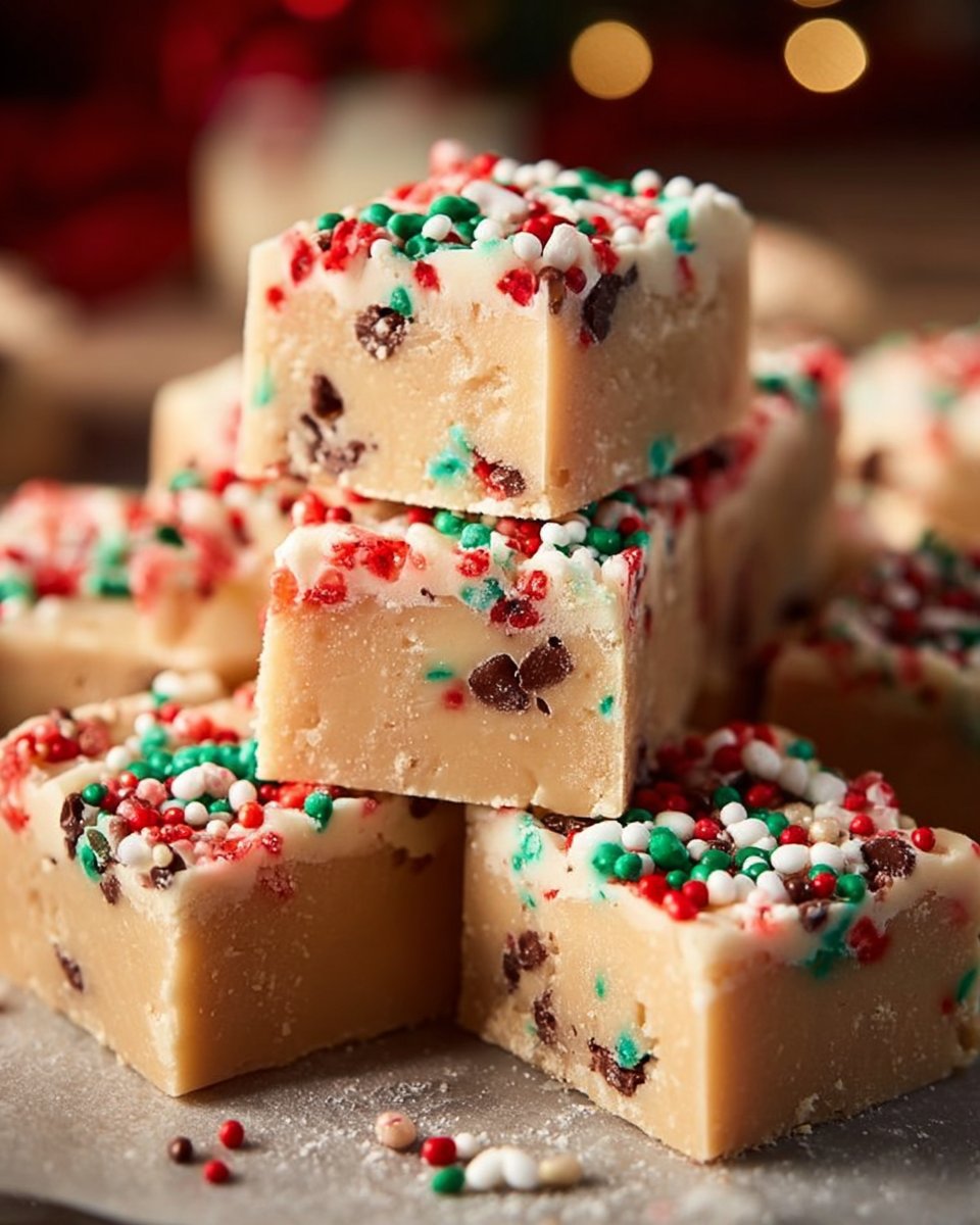 Easy Christmas Sugar Cookie Fudge