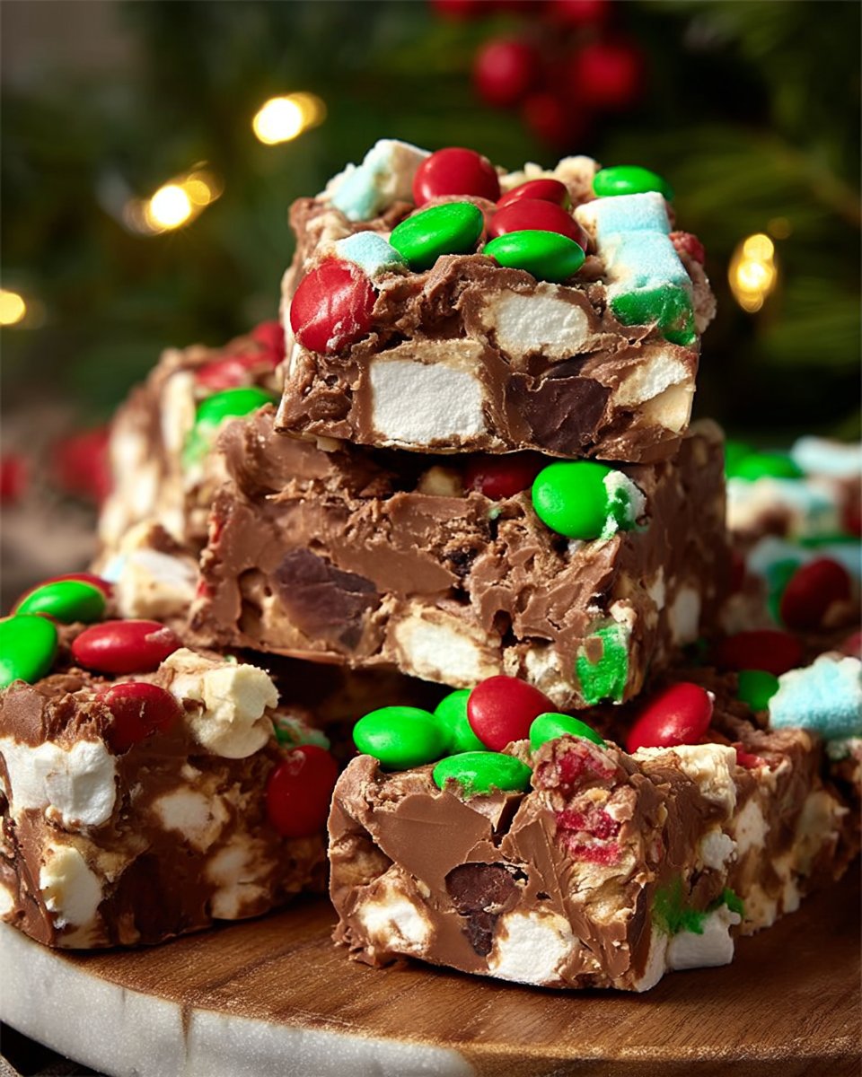 No Bake Christmas Marshmallow Bars