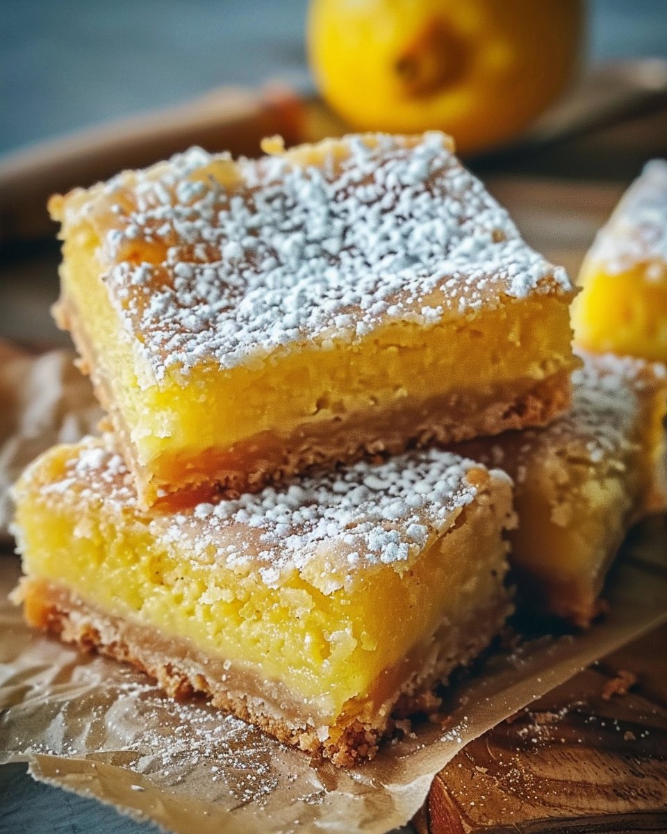 Creamy Zesty Buttery Lemon Bars