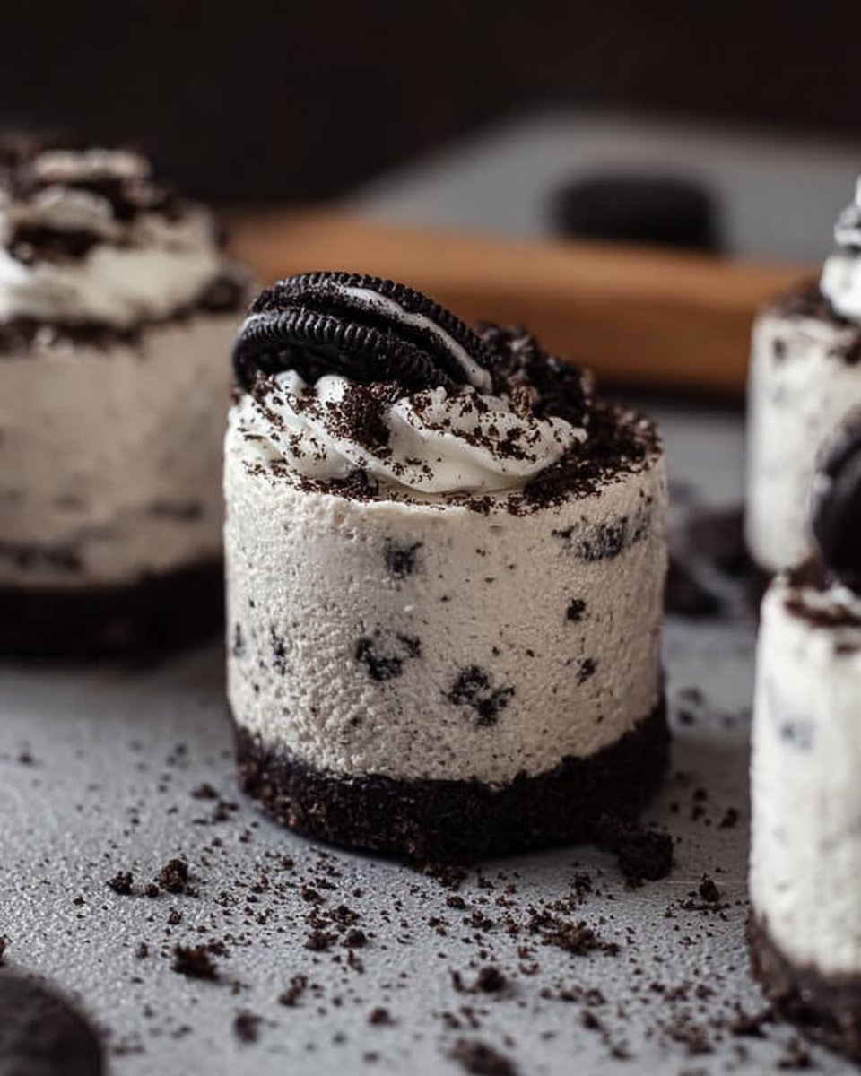 No-Bake Oreo Cheesecakes