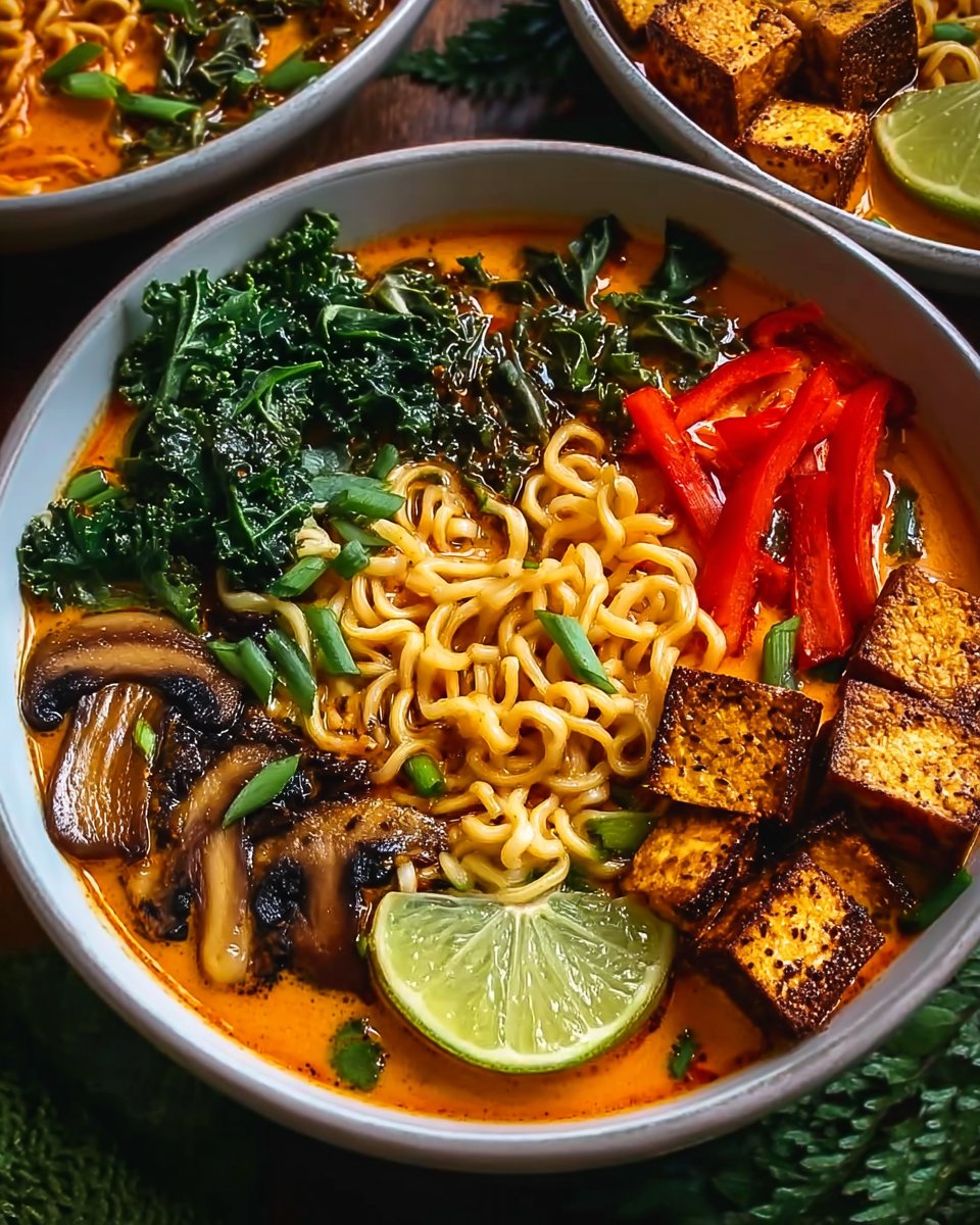 Vegan Thai Red Curry Ramen