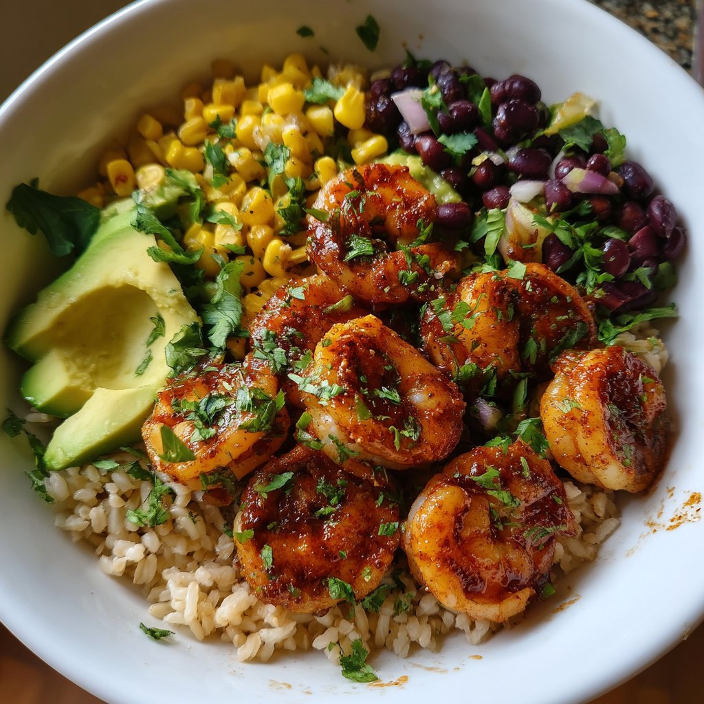Chipotle Lime Shrimp Bowls
