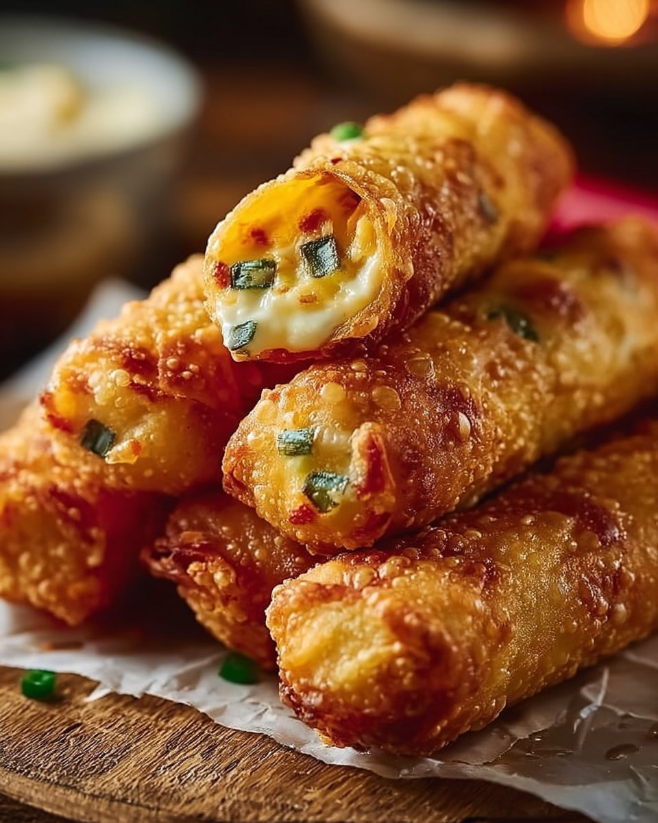 Mini Jalapeno Popper Egg Rolls