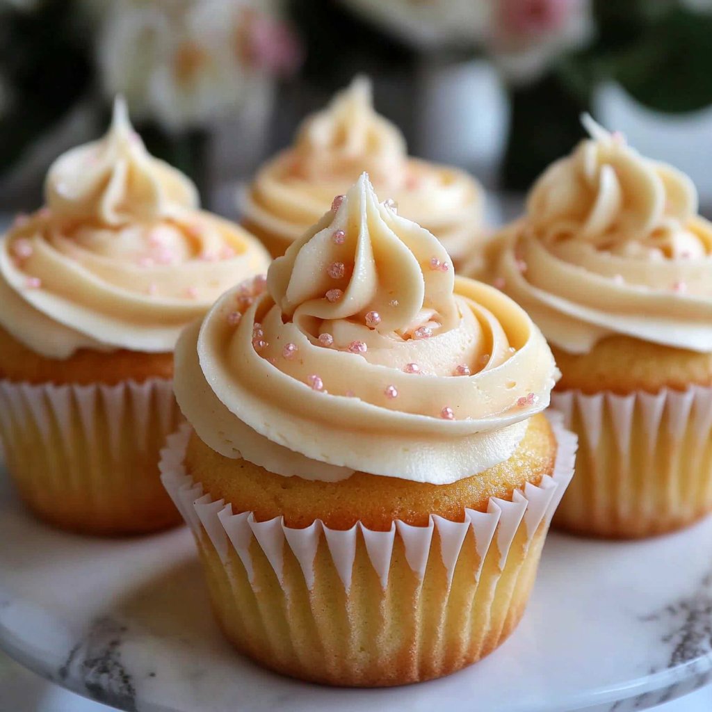 Vanilla Rose Buttercream Cupcakes: A Delightful Treat!