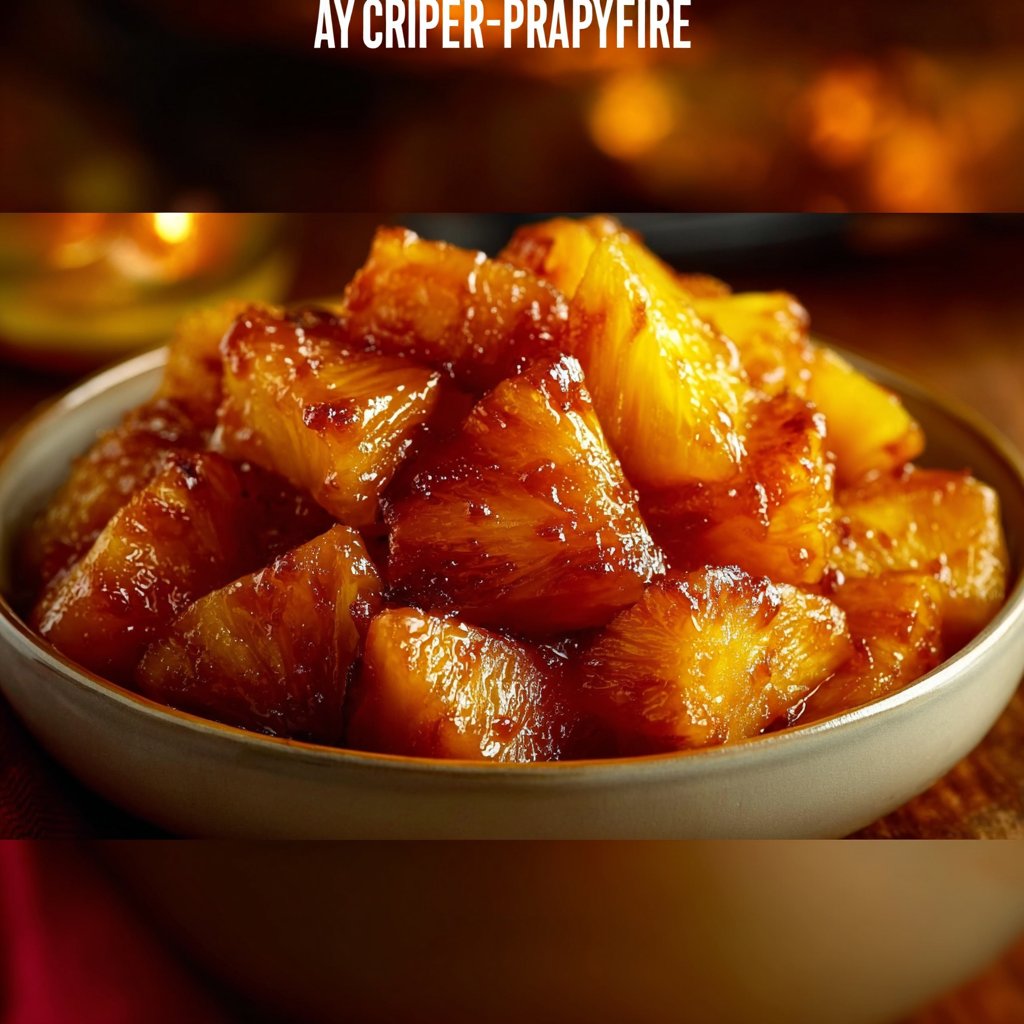 Easy Air Fryer Caramelized Pineapple