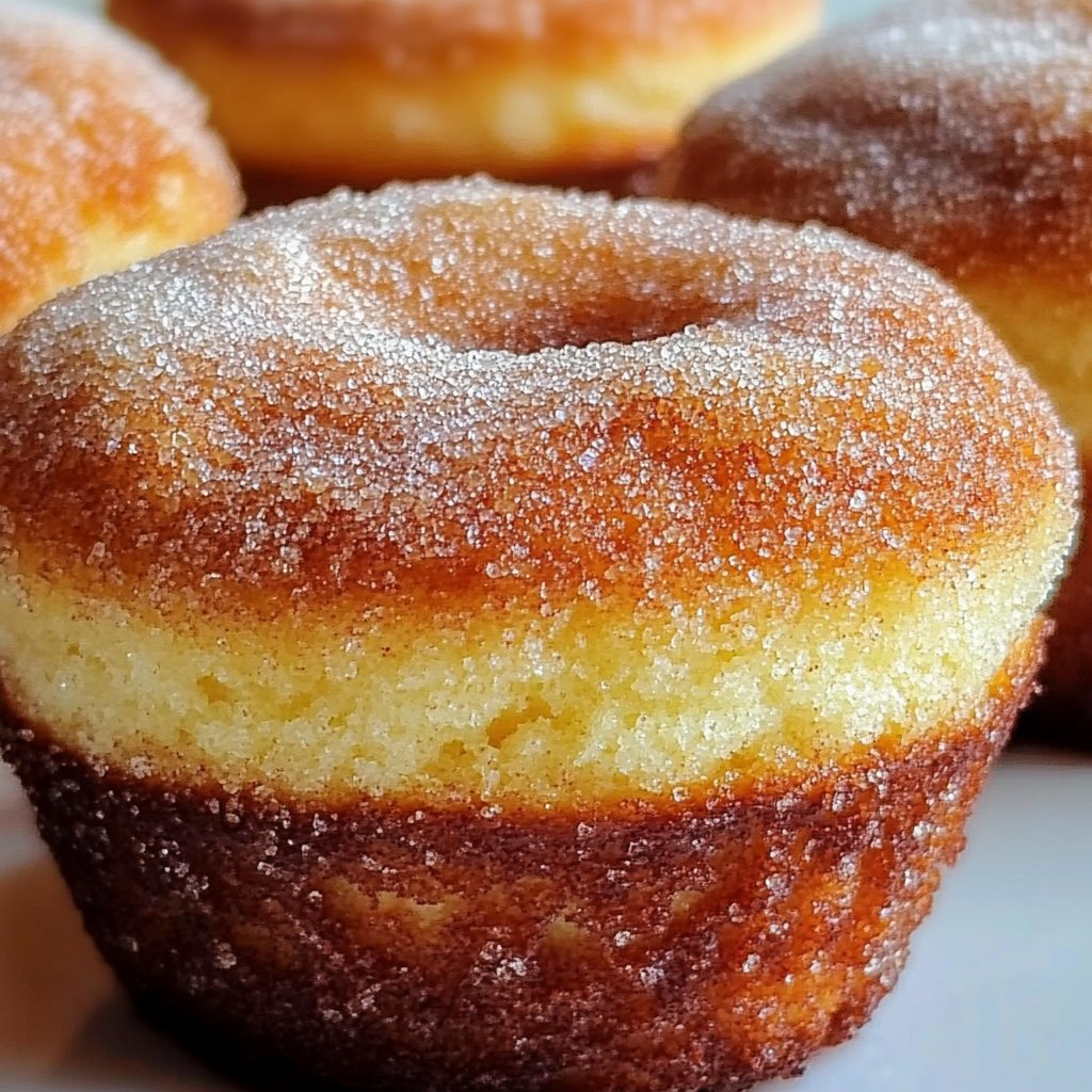 Fluffy Cinnamon Sugar Donut Muffins