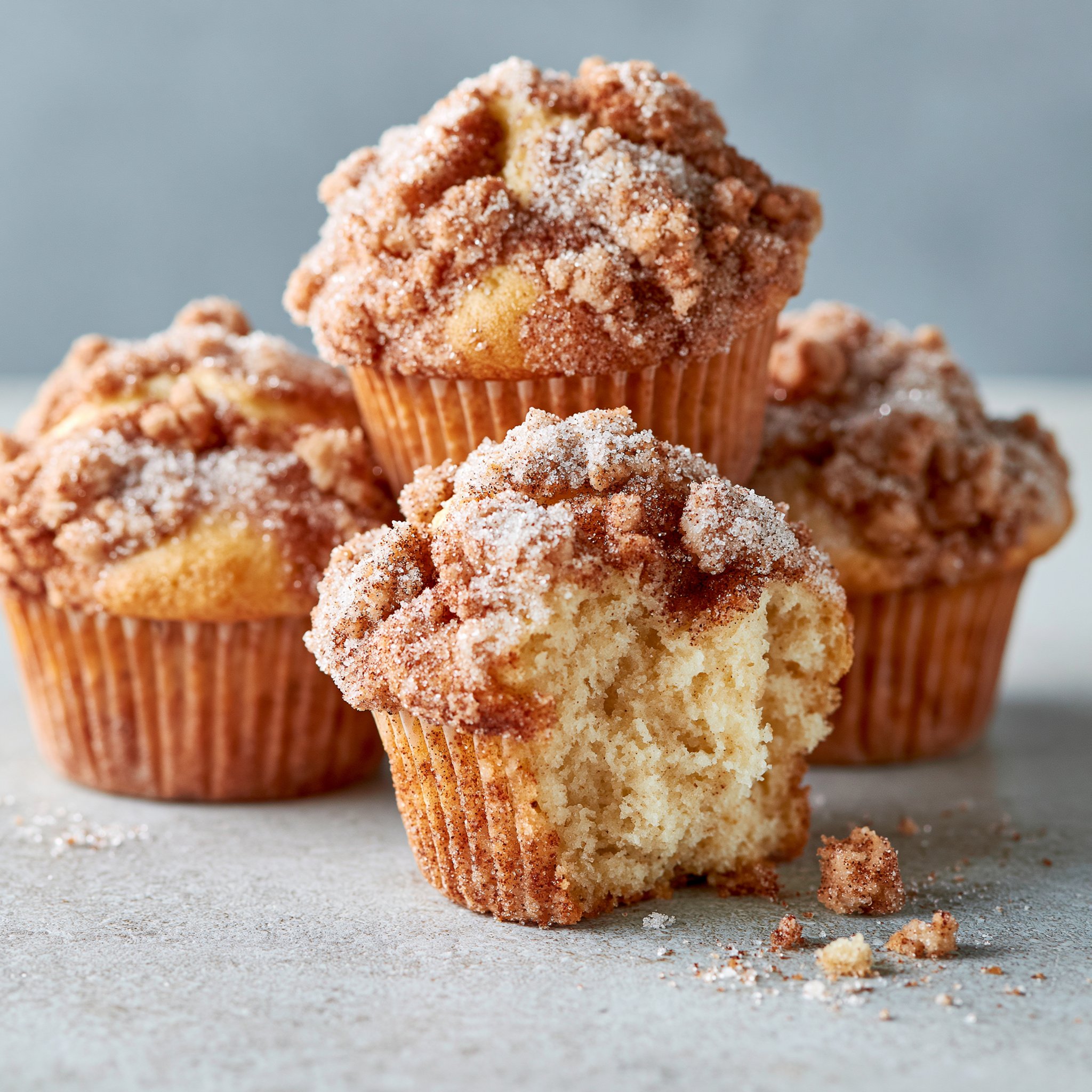 Cinnamon Sugar Crumble Muffins