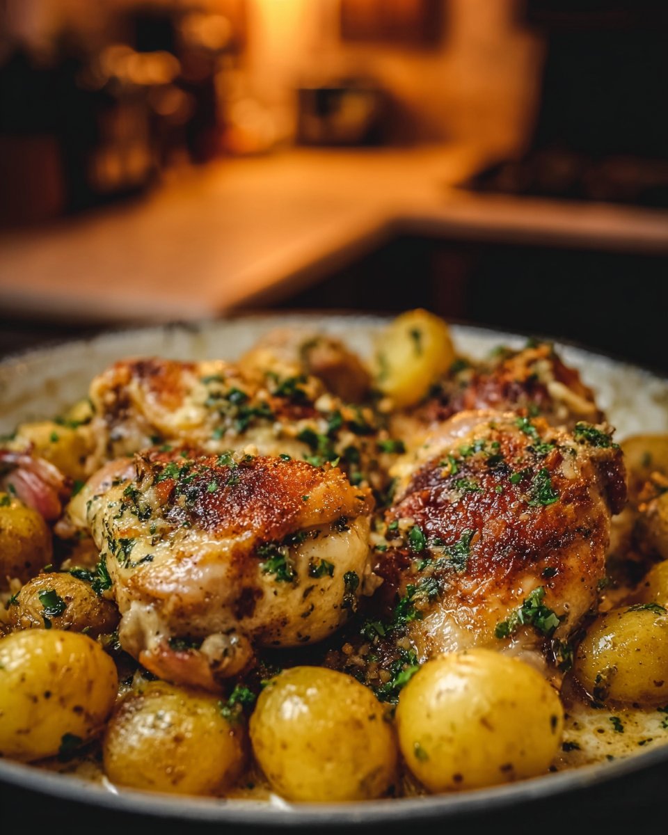Garlic Parmesan Chicken and Potatoes