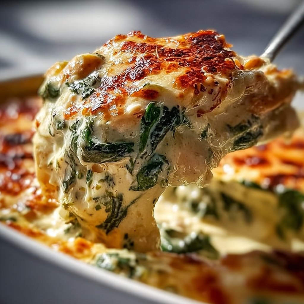 Creamy Chicken and Spinach Casserole