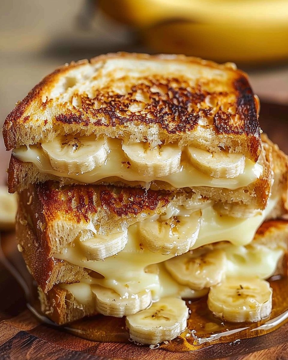 Honey Banana Grilled Cheese Sandwich 2 Honey Banana Grilled Cheese Sandwich