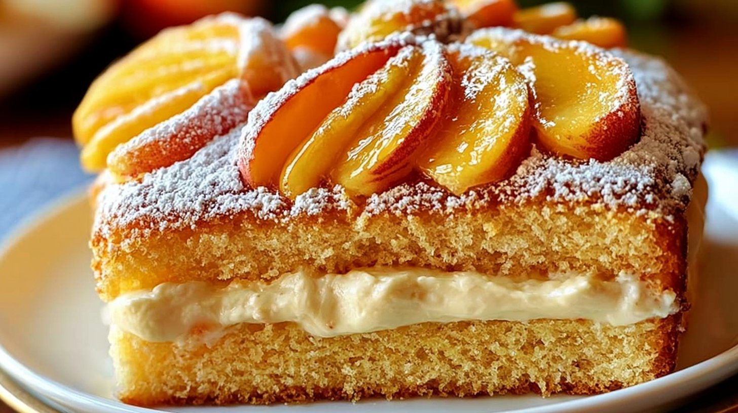 Brown Sugar Peach Cake