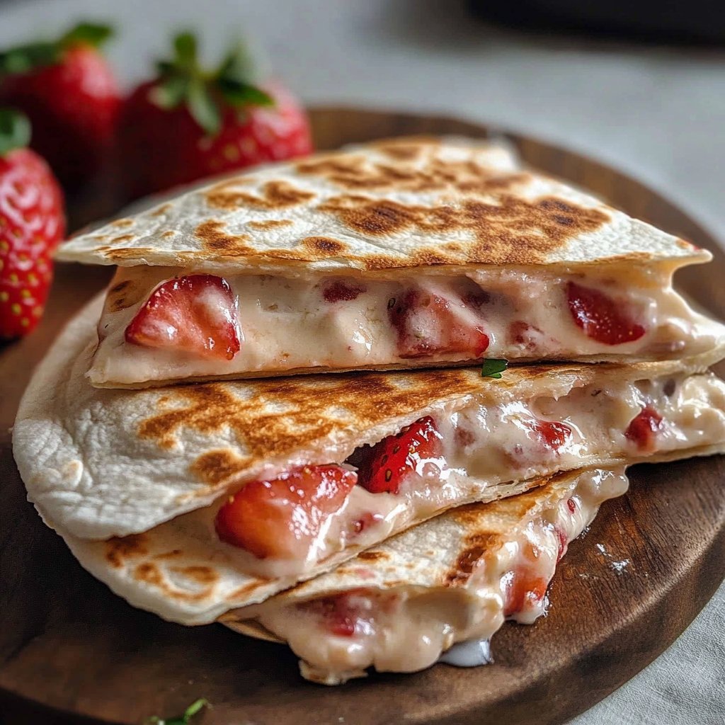 Strawberry Cheesecake Quesadilla Dessert You Must Try!