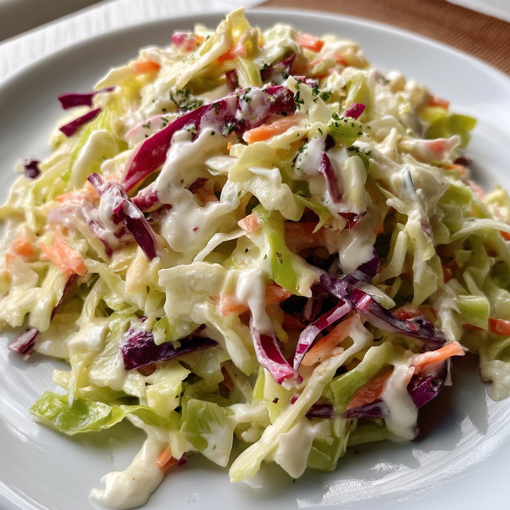 Creamy Coleslaw with Greek Yogurt Dressing 3 Creamy Coleslaw with Greek Yogurt Dressing