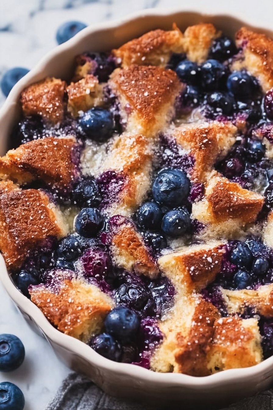 Quick Blueberry French Toast Casserole