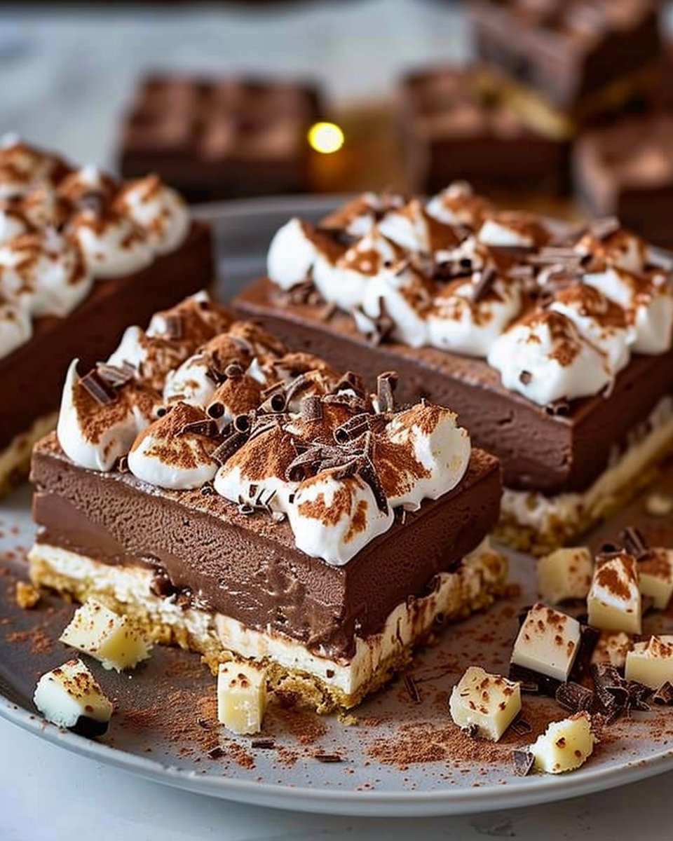 Cozy Hot Chocolate Cheesecake Bars