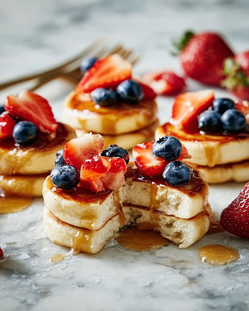 Cottage Cheese Pancake Bites