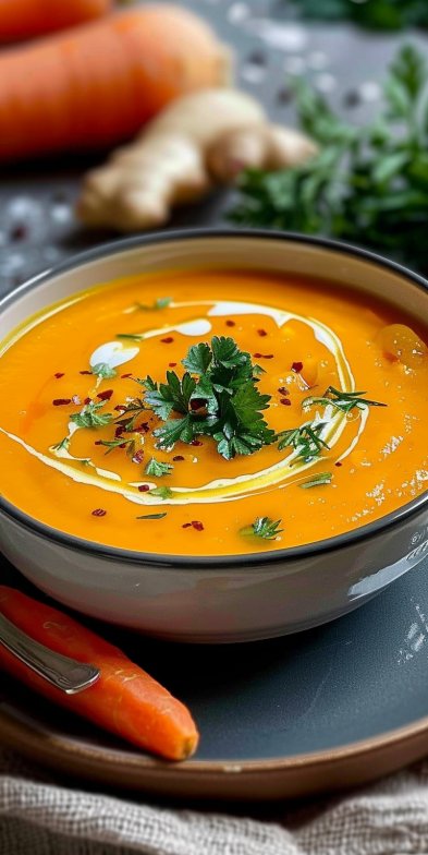 Soupe Carotte Gingembre Détox