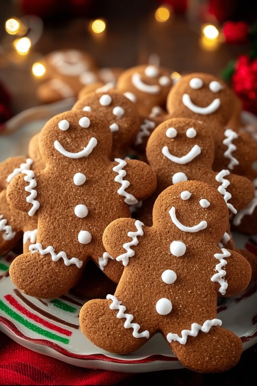 Soft & Chewy Gingerbread Men Cookies
