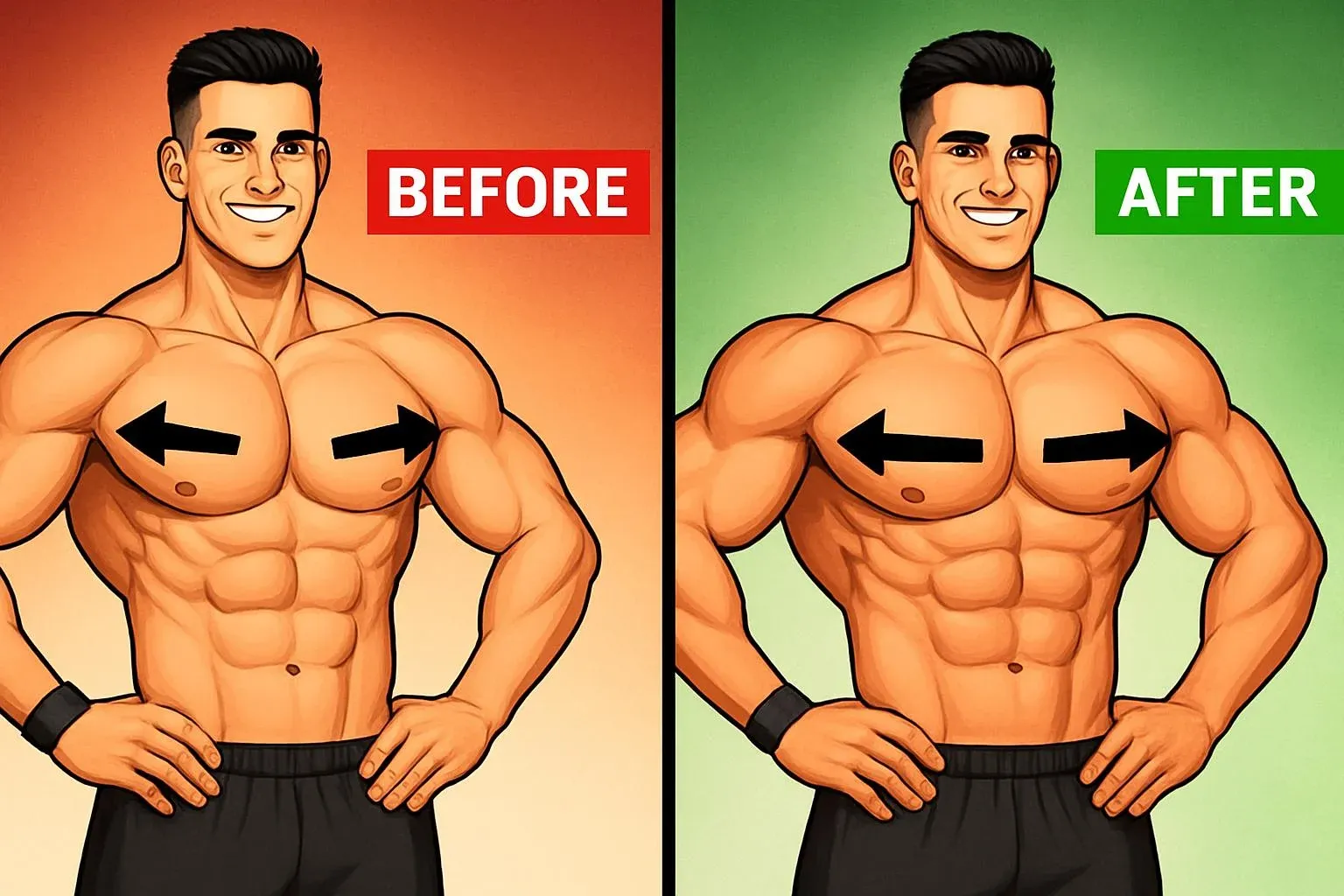 You don’t need heavy weights to build a strong, defined chest.