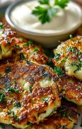 Crispy Zucchini Fritters