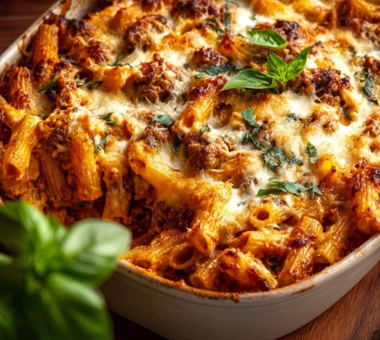 Baked Ziti with Italian Sausage and Ricotta Recipe