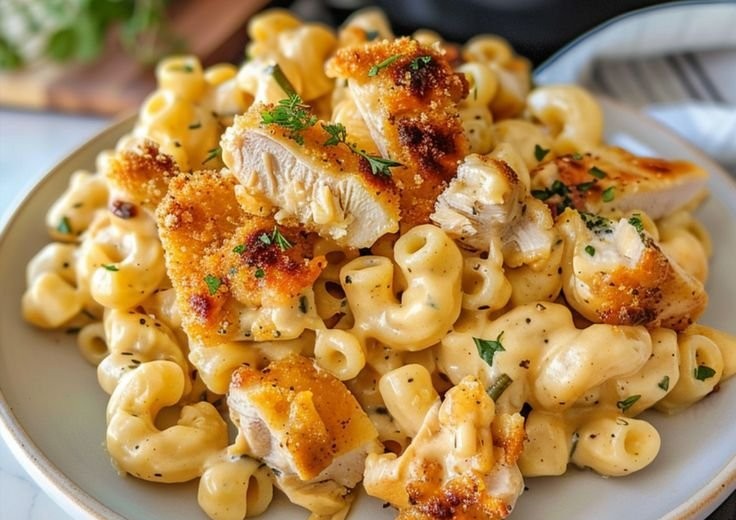 Creamy Chicken Mac and Cheese