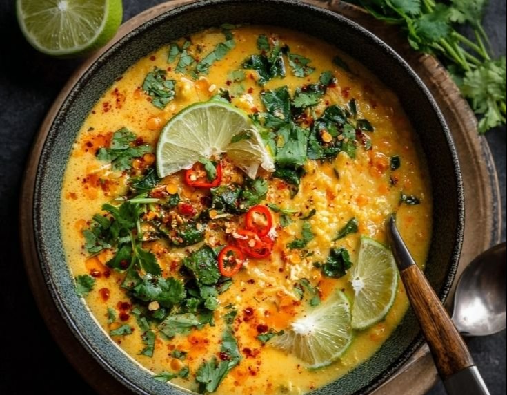 Thai Coconut Red Lentil Soup