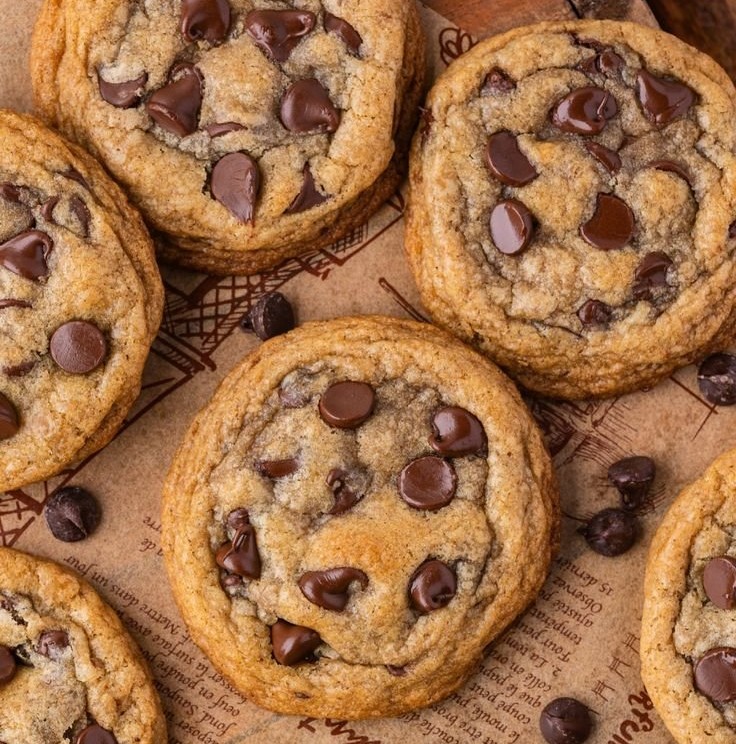 Brown Butter Sourdough Discard Chocolate Chip Cookies