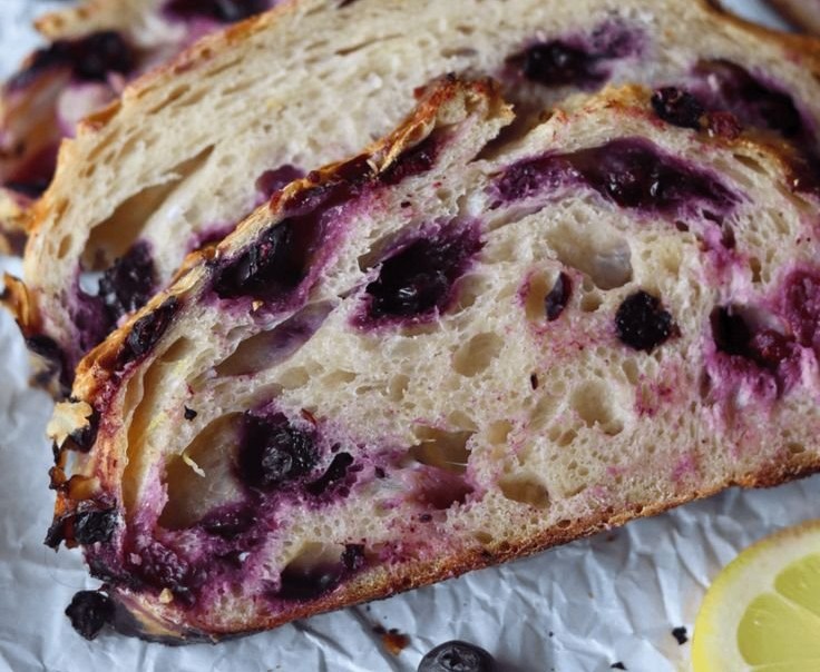 Lemon Blueberry Sourdough Bread Recipe