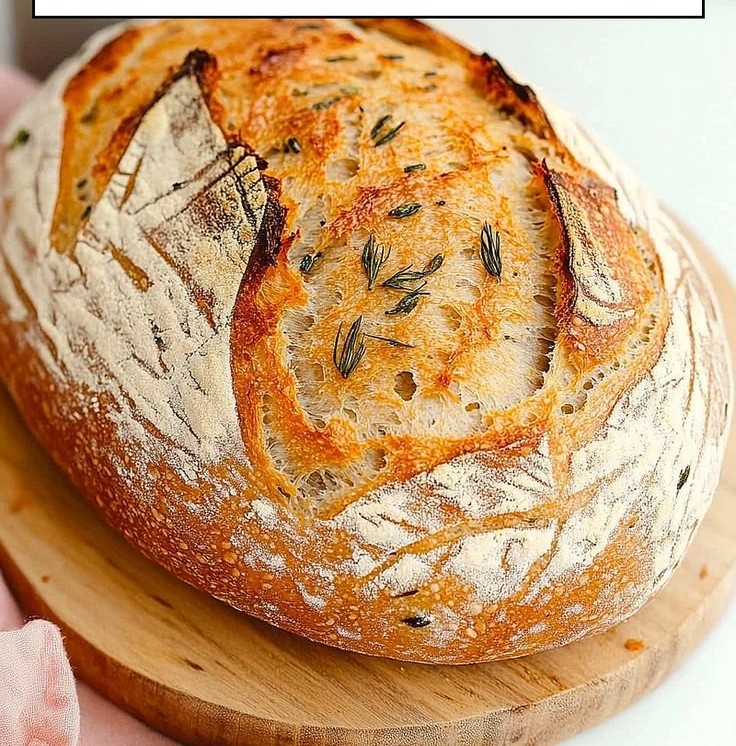 Crusty Dill Pickle Sourdough Bread