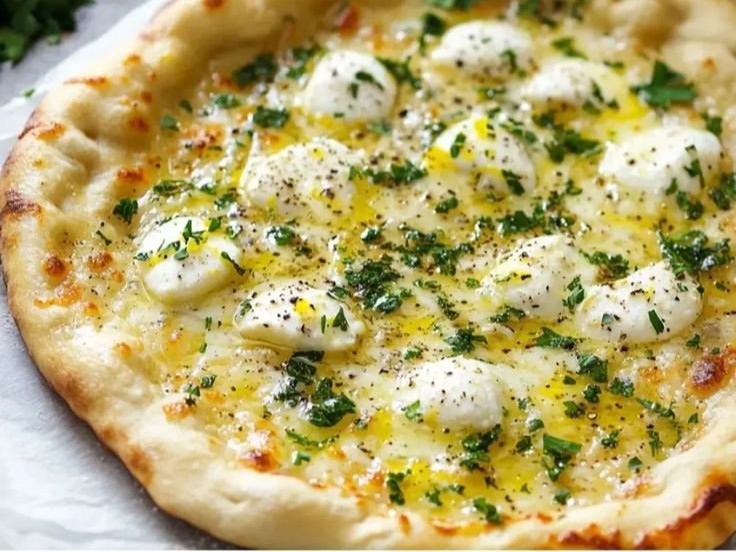 Lemon Pizza with Fresh Herbs