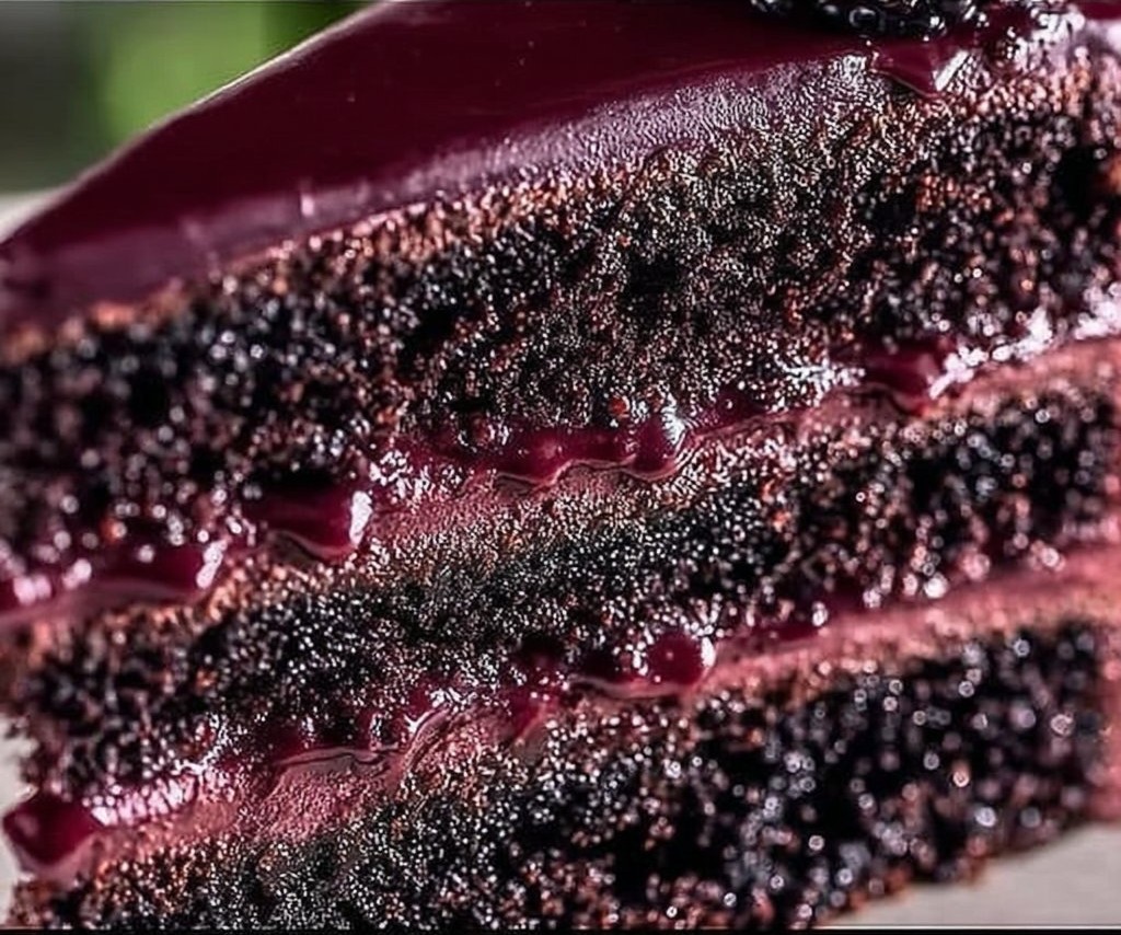 Blackberry Velvet Gothic Cake