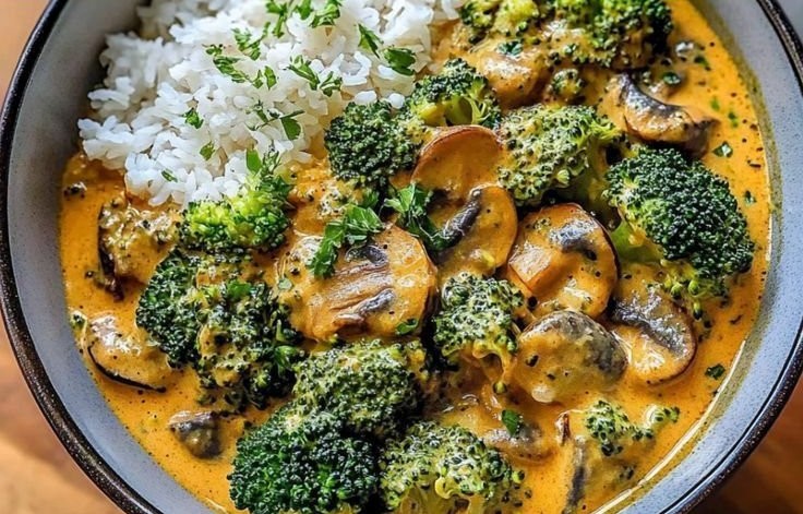 Curry Vegetarian with Broccoli and Chickpeas