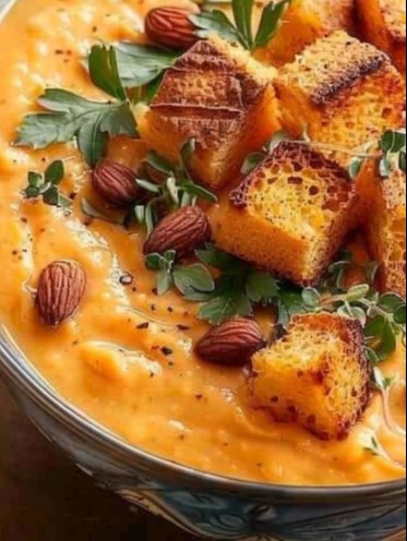 Velouté de potimarron à la châtaigne