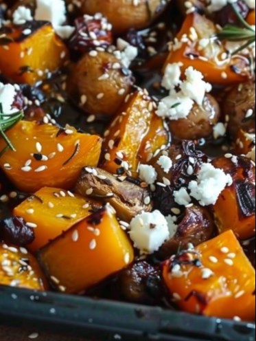 Potimarron Rôti aux Saveurs Méditerranéennes