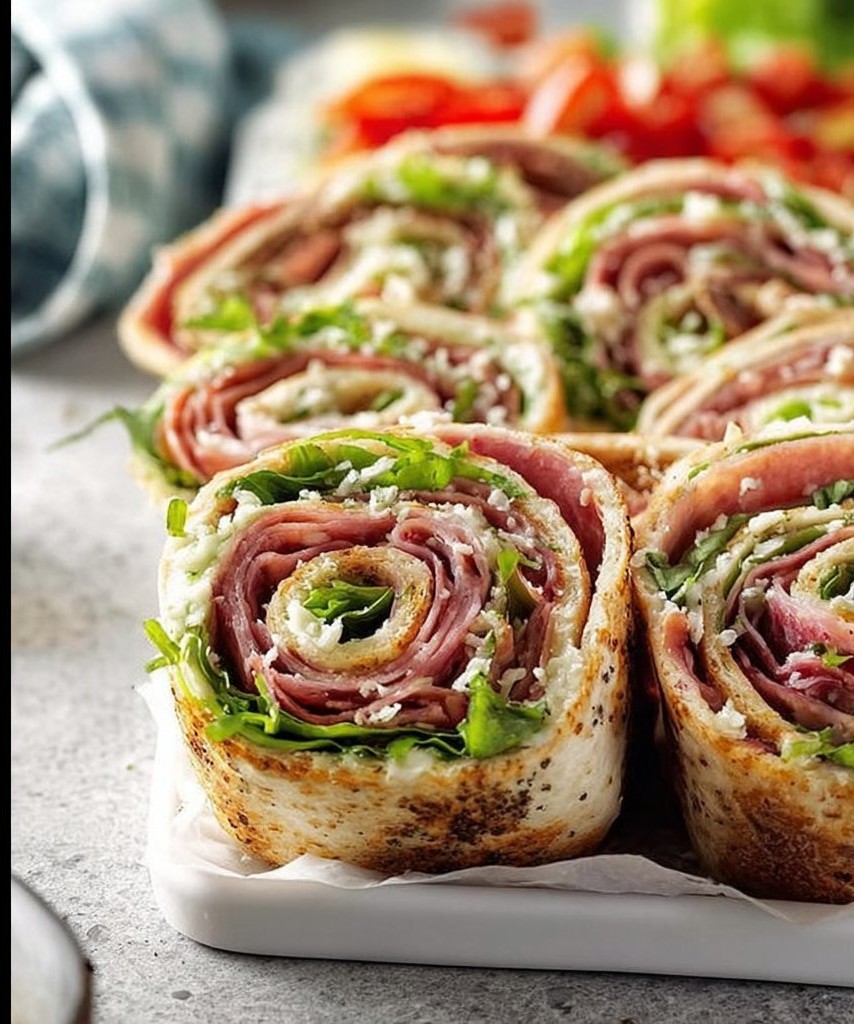 Italian Pinwheel Sandwiches