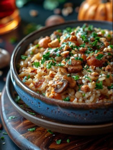 Risotto with Pumpkin, Mushrooms, and Toasted Hazelnuts: An Ultimate Incredible Recipe