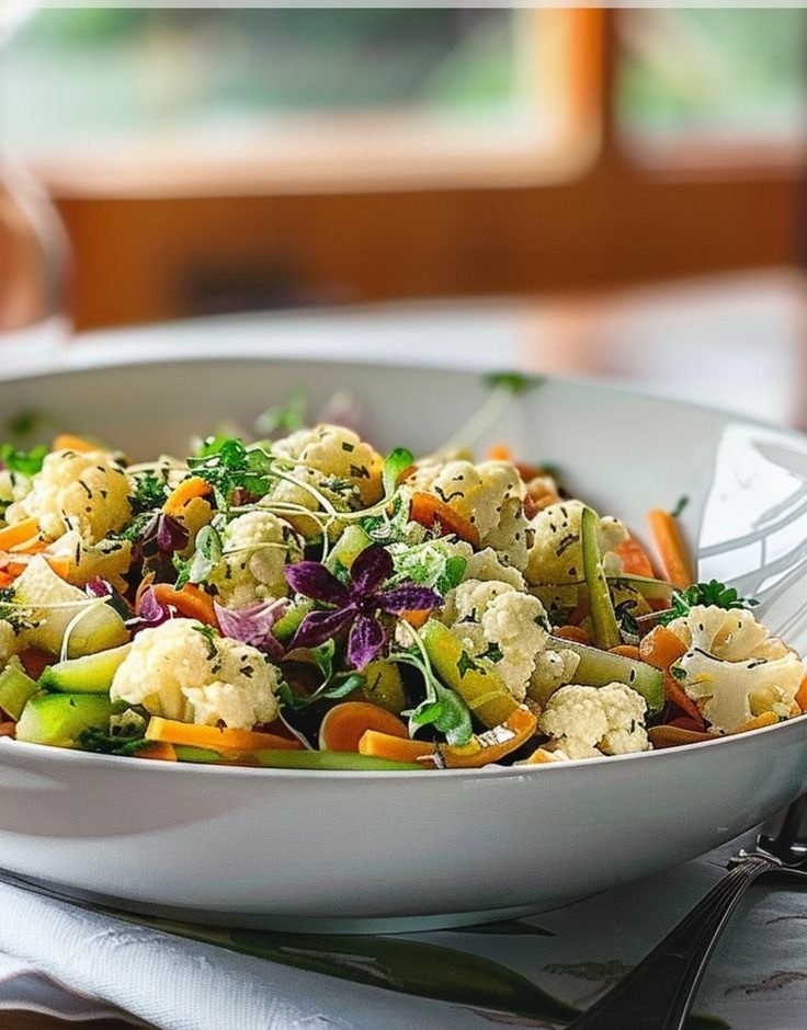 Salade de chou-fleur fraîche