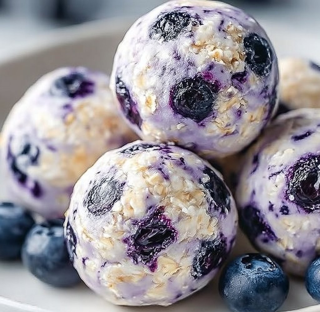 Blueberry Cheesecake Protein Bites