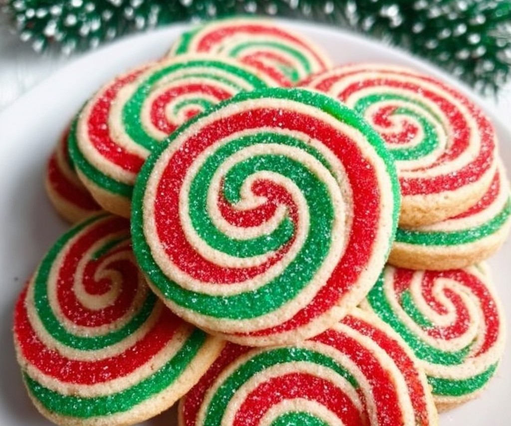 Christmas Pinwheel Cookies