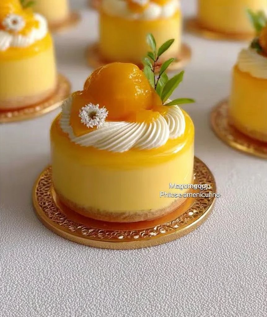 Mango coconut mousse