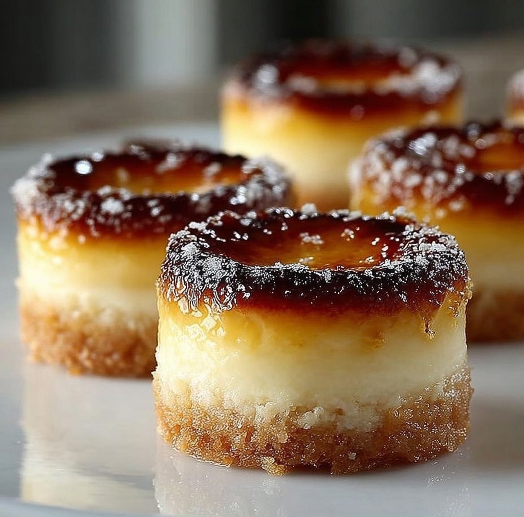 Mini Crème Brûlée Cheesecakes
