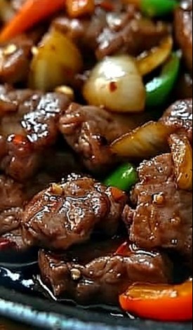 Sizzling Chinese Pepper Steak with Onions - CookTune