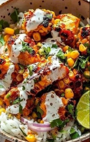 THE BEST RECIPE for Street Corn Chicken Rice Bowl Download. - Etsy